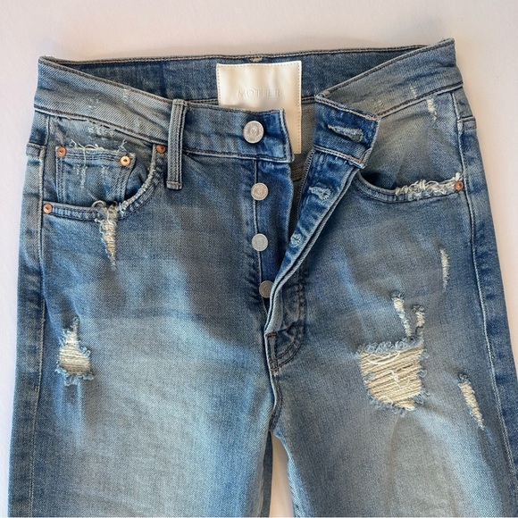 Mother Jeans Tomcat Ankle Distressed Jeans Size 25 Quite Contrary - Picture 3 of 16